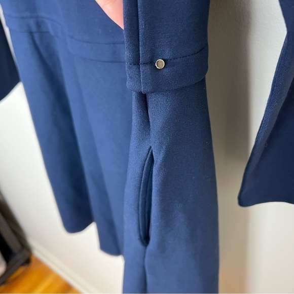 Cuyana Ponte Long Sleeve‎ Dress in Navy - Picture 9 of 15